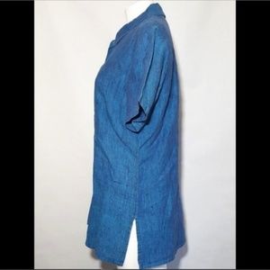 Chico's Tops - Chicos Design Tunic Blue Linen Chico's Tops - Chicos Design Tunic Blue Linen